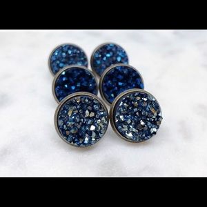 💗Sanctuary Various Blue Druzy faux stone earrings